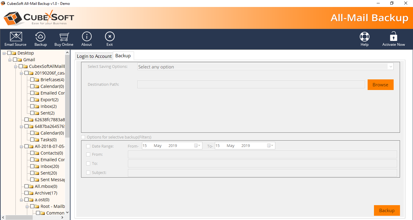 Exchange to Amazon Workmail with all mail folder structure