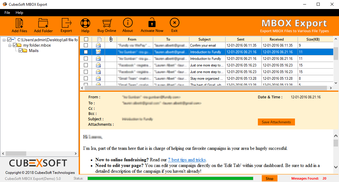 SpecyTech MBOX to Office 365