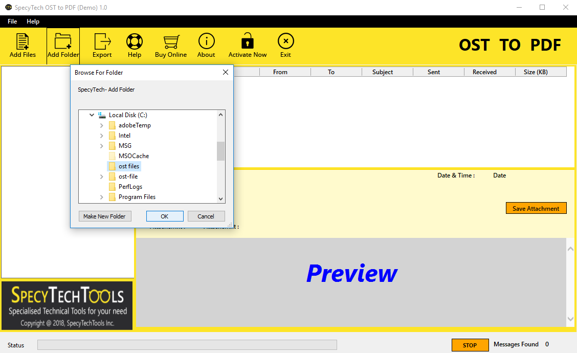 OST to PDF Converter to Convert Outlook Offline Exchange Server Files